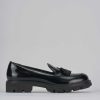 Donna Barca | Mocassini Tacco 2Cm Pelle Nero