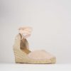 Donna Barca | Espadrillas Tacco 5 Cm Camoscio Rosa