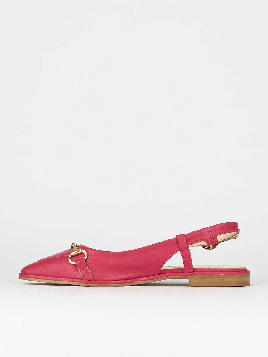 Donna Barca | Scarpe Basse Tacco 1 Cm In Pelle Rosa