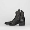 Donna Barca | Stivaletti Tacco Alto Tacco 5 Cm In Pelle Nera