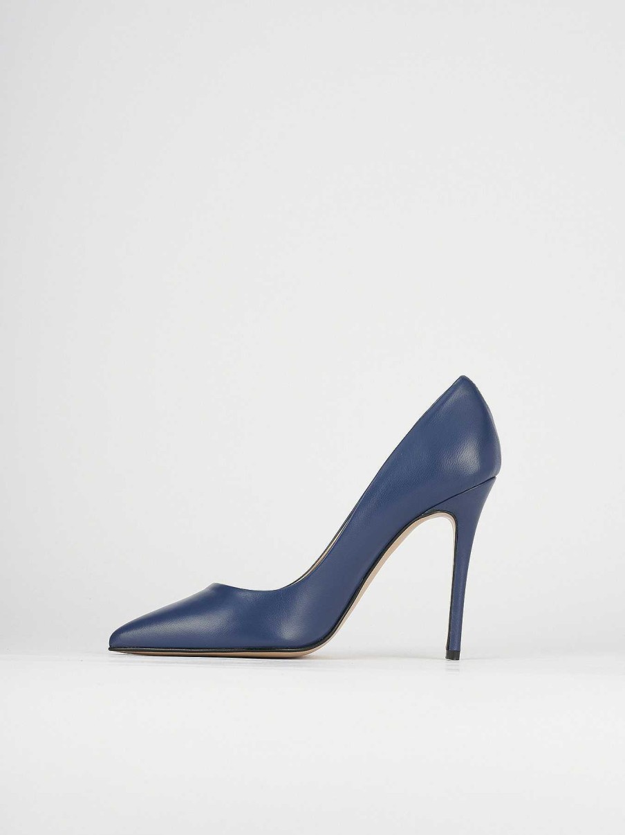 Donna Barca | Decollete Tacco 11 Cm In Pelle Blu