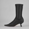 Donna Barca | Stivaletti Tacco Alto Tacco 5 Cm In Pelle Nera