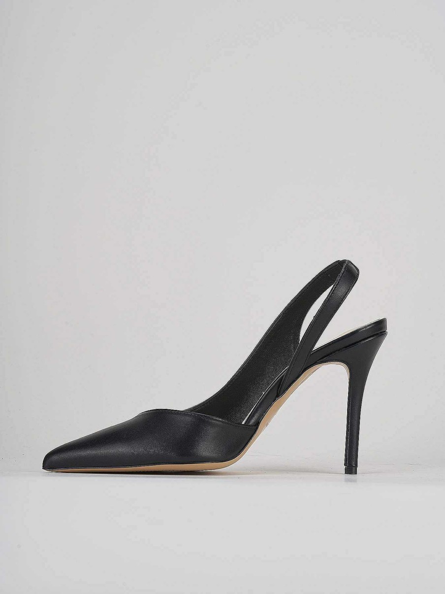 Donna Barca | Decollete Tacco 9 Cm In Pelle Nera