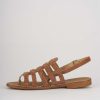 Donna Barca | Sandali Tacco Basso Tacco 1 Cm Camoscio Marrone