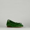 Donna Barca | Scarpe Basse Tacco 1 Cm Camoscio Verde