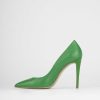 Donna Barca | Decollete Tacco 10 Cm In Pelle Verde