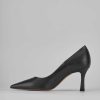 Donna Barca | Decollete Tacco 8 Cm In Pelle Nera