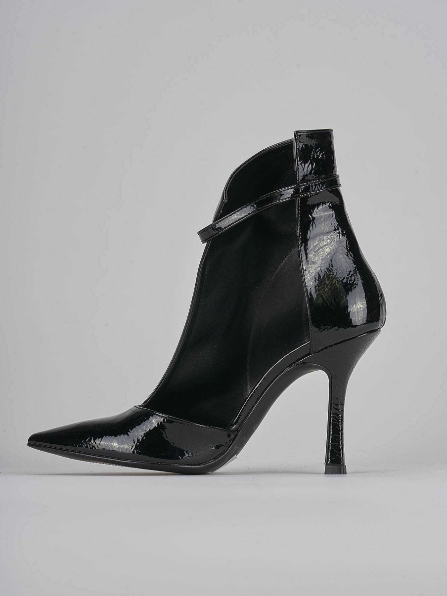 Donna Barca | Stivaletti Tacco Alto Tacco 9 Cm In Vernice Nera