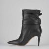 Donna Barca | Stivaletti Tacco Alto Tacco 9 Cm In Pelle Nera