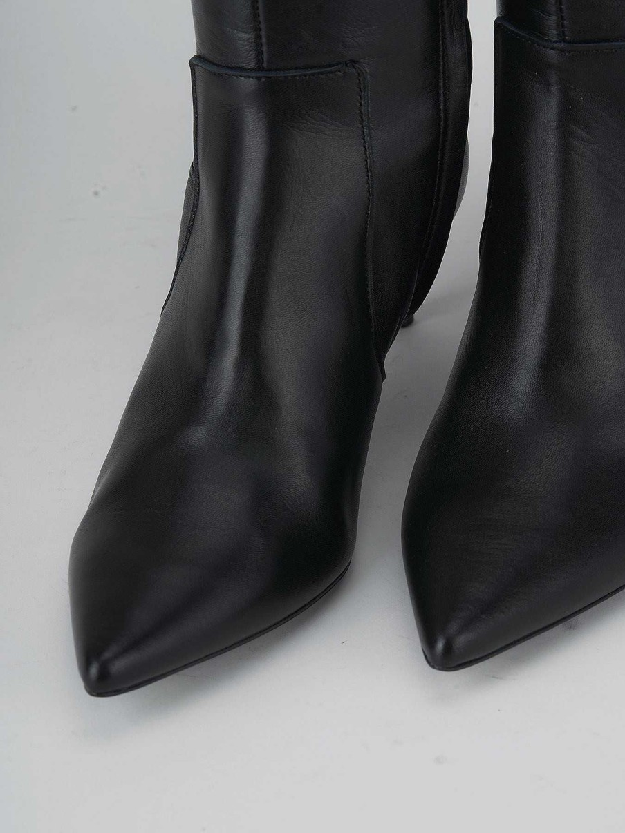 Donna Barca | Stivali Tacco Alto Tacco 6 Cm In Pelle Nera