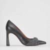 Donna Barca | Decollete Tacco 9 Cm In Pelle Nera