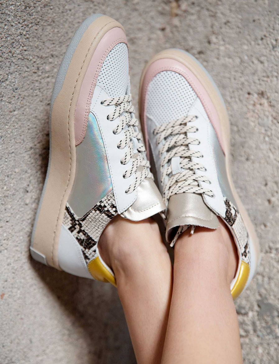 Donna Barca | Sneakers In Pelle Multicolor