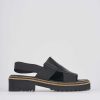 Donna Barca | Zeppa Tacco 5 Cm In Pelle Nera