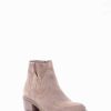 Donna Barca | Stivaletti Tacco Basso Tacco 3 Cm Camoscio Beige