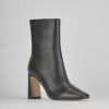 Donna Barca | Stivaletti Tacco Alto Tacco 9 Cm In Pelle Nera