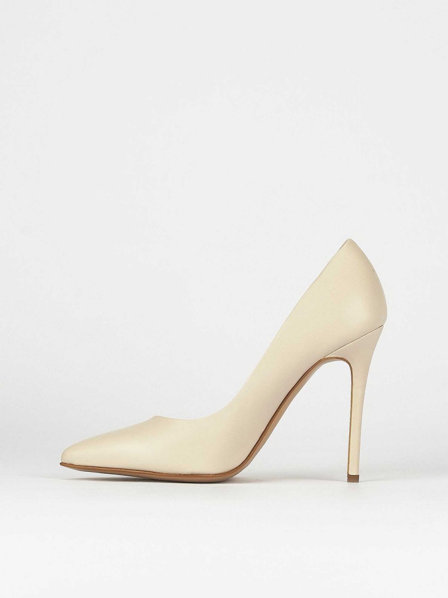 Donna Barca | Decollete Tacco 11 Cm In Pelle Beige