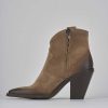 Donna Barca | Stivaletti Tacco 7Cm Camoscio Beige