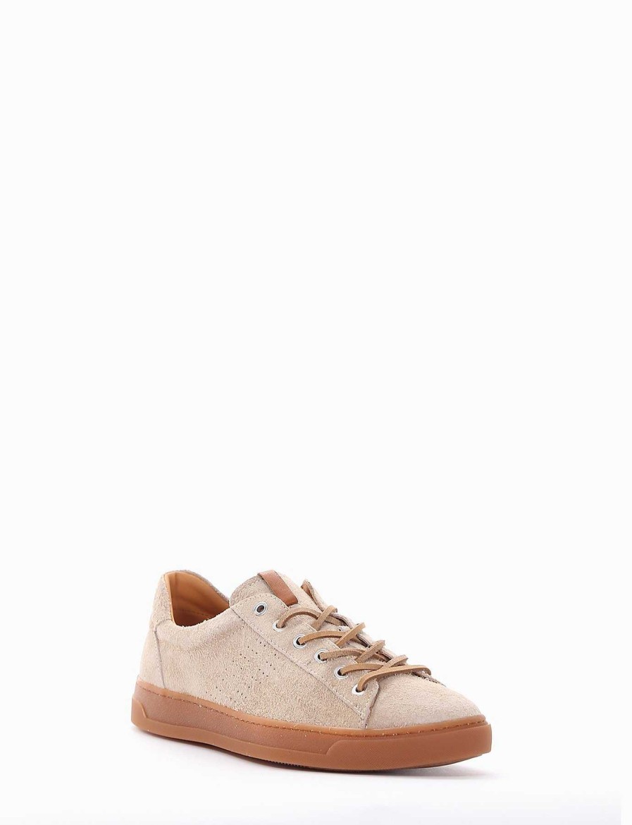 Uomo Barca | Scarpe Da Ginnastica In Camoscio Beige