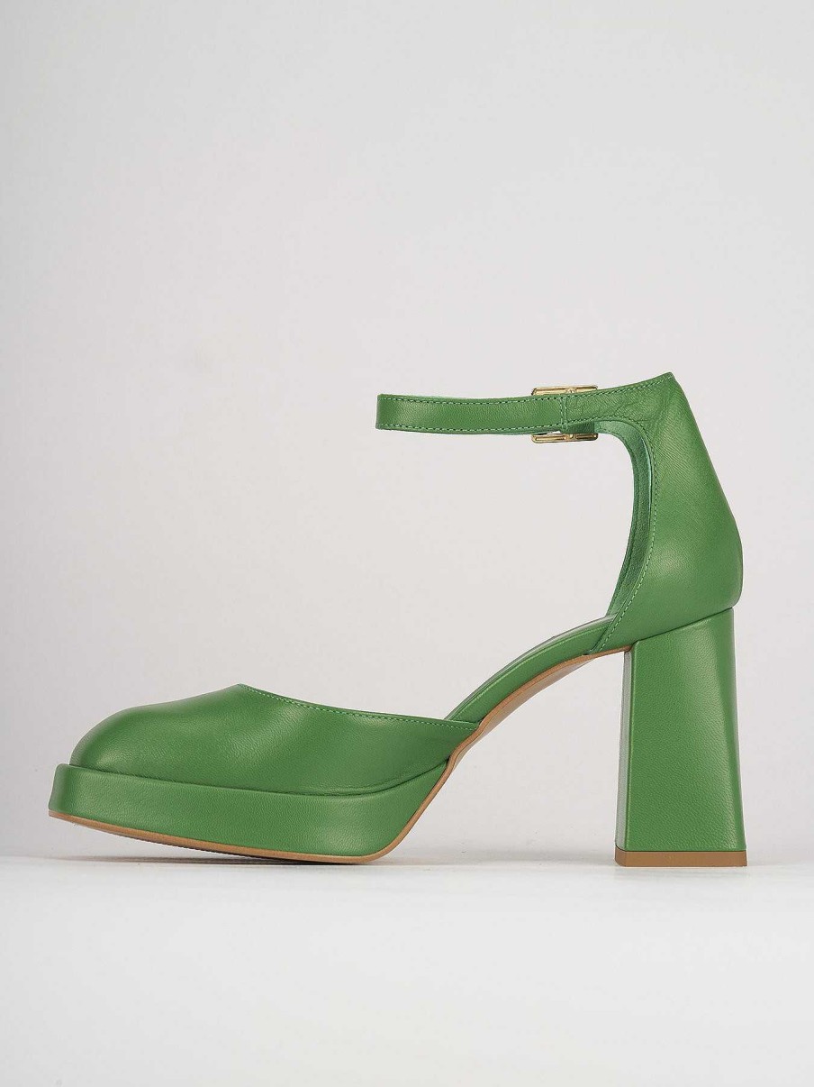 Donna Barca | Decollete Tacco 9 Cm In Pelle Verde