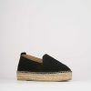 Donna Barca | Espadrillas Tacco 1 Cm Camoscio Nero