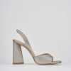 Donna Barca | Sandali Tacco Alto Tacco 9 Cm In Pelle Beige