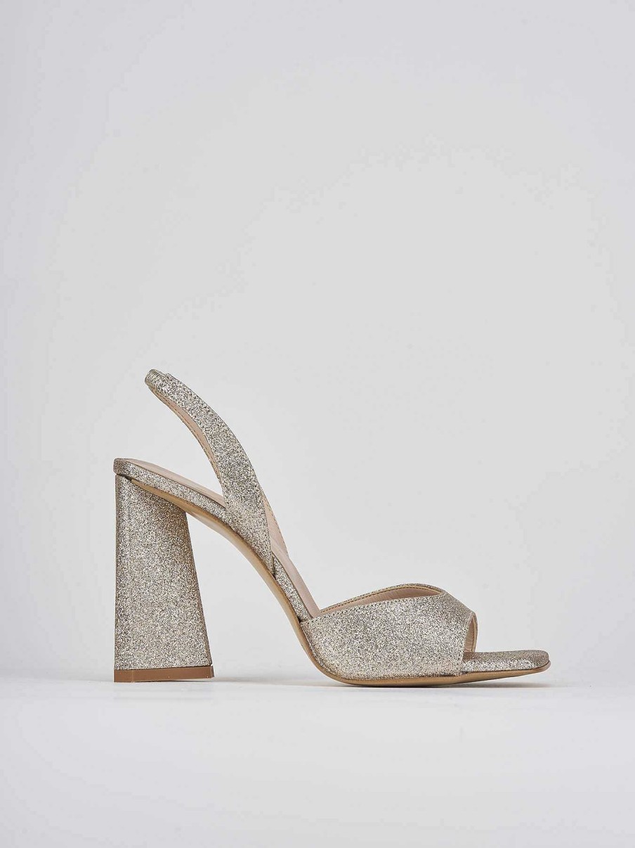 Donna Barca | Sandali Tacco Alto Tacco 9 Cm In Pelle Beige