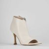 Donna Barca | Sandali Tacco Alto Tacco 8 Cm In Pelle Bianca