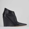 Donna Barca | Stivaletti Tacco Alto Tacco 9 Cm In Pelle Nera