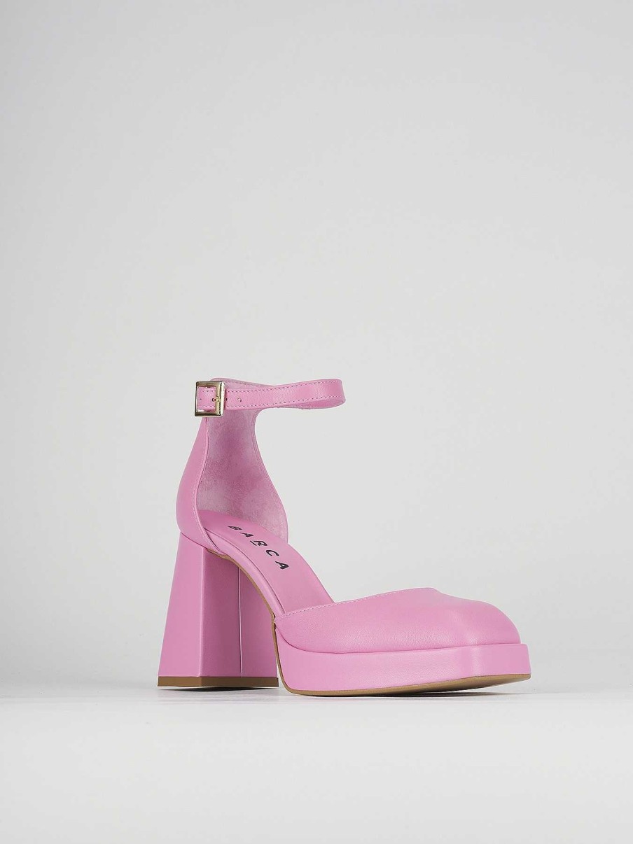 Donna Barca | Decollete Tacco 9 Cm In Pelle Rosa