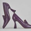 Donna Barca | Decollete Tacco 9 Cm In Pelle Viola