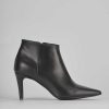 Donna Barca | Stivaletti Tacco Alto Tacco 7 Cm In Pelle Nera