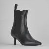 Donna Barca | Stivaletti Tacco Alto Tacco 5 Cm In Pelle Nera