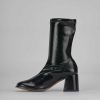 Donna Barca | Stivaletti Tacco Alto Tacco 7 Cm In Vernice Nera