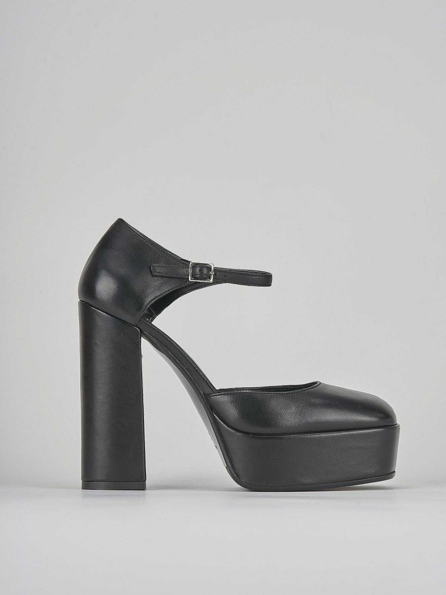 Donna Barca | Decollete Tacco 13 Cm In Pelle Nera