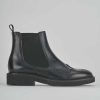 Donna Barca | Stivaletti Tacco Basso Tacco 2 Cm In Pelle Nera