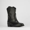 Donna Barca | Stivaletti Tacco Basso Tacco 2 Cm In Pelle Nera