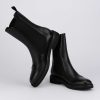 Donna Barca | Stivaletti Tacco Basso Tacco 2 Cm In Pelle Nera