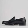 Uomo Barca | Mocassini Tacco 2 Cm In Pelle Nera