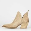 Donna Barca | Stivaletti Tacco Alto Tacco 6 Cm Camoscio Beige