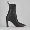 Donna Barca | Stivaletti Tacco Alto Tacco 9 Cm In Pelle Nera