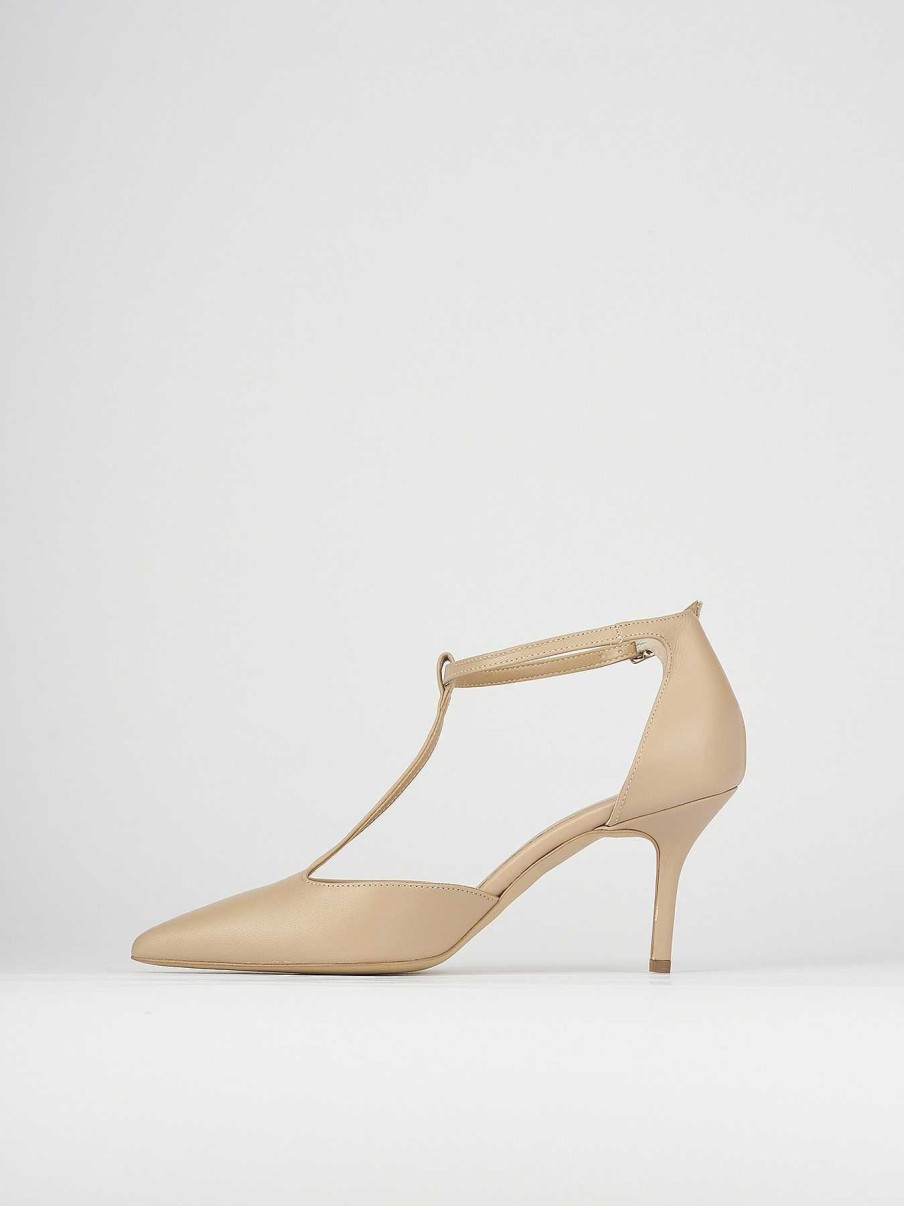 Donna Barca | Decollete Tacco 7 Cm In Pelle Beige