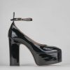 Donna Barca | Decollete Tacco 8 Cm In Vernice Nera