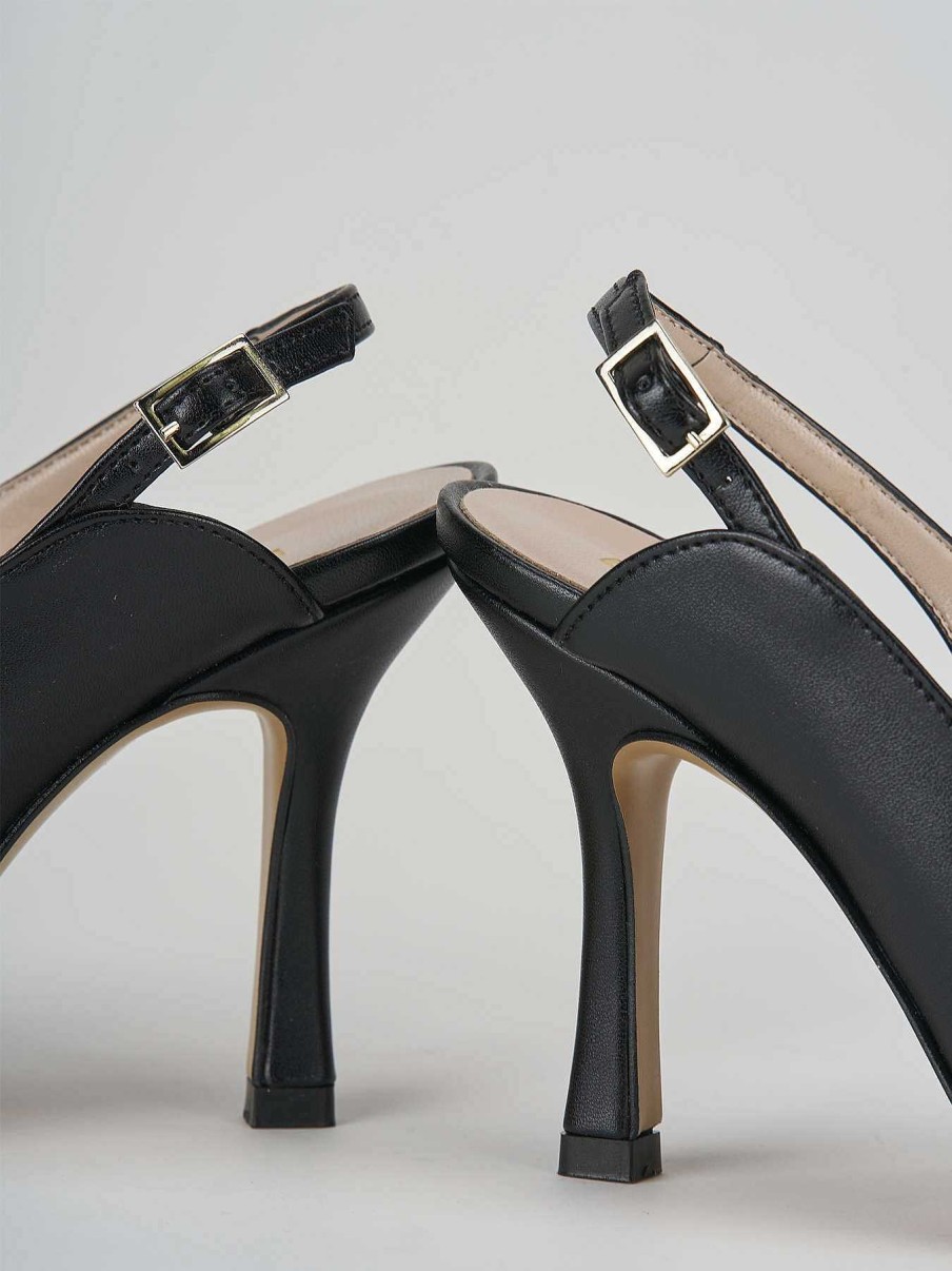 Donna Barca | Decollete Tacco 9 Cm In Pelle Nera