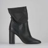 Donna Barca | Stivaletti Tacco Alto Tacco 8 Cm In Pelle Nera