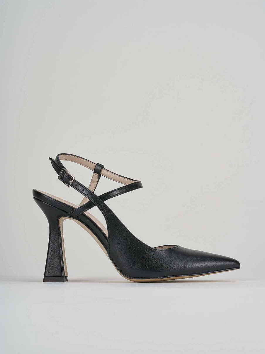 Donna Barca | Decollete Tacco 9 Cm In Pelle Nera