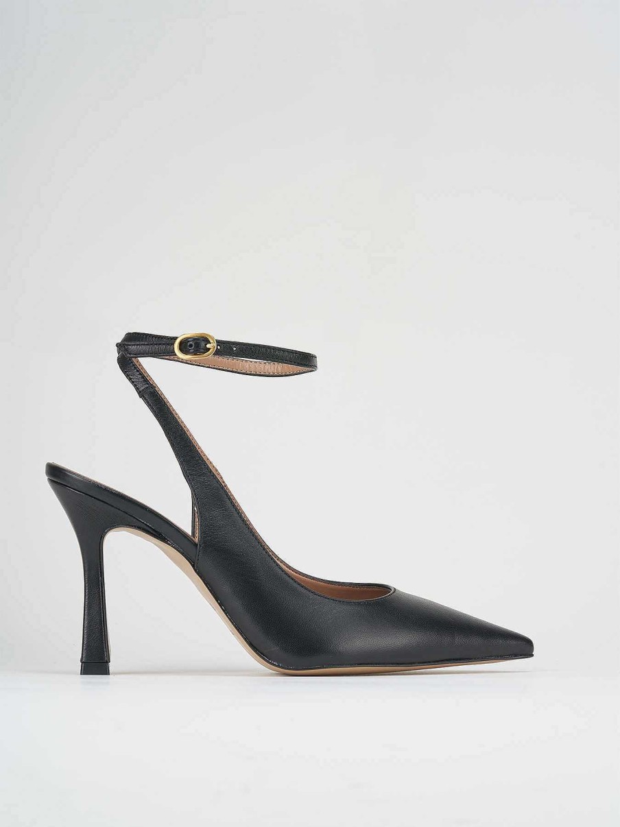 Donna Barca | Decollete Tacco 9 Cm In Pelle Nera