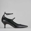 Donna Barca | Decollete Tacco 5 Cm In Pelle Nera