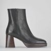 Donna Barca | Stivaletti Tacco Alto Tacco 6 Cm In Pelle Nera