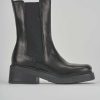 Donna Barca | Stivaletti Tacco Basso Tacco 3 Cm In Pelle Nera