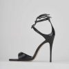 Donna Barca | Sandali Tacco Alto Tacco 11 Cm In Pelle Nera